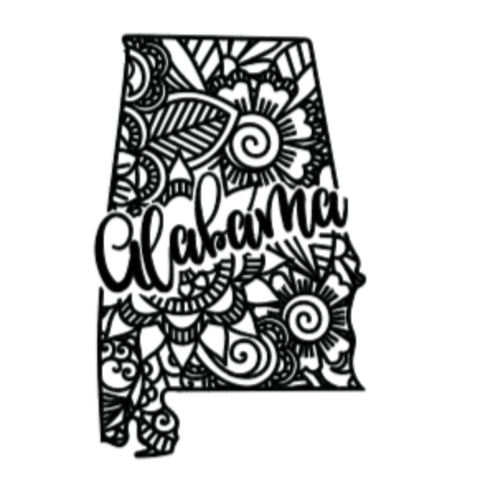 Alabama Window Decal Sticker 5.5"